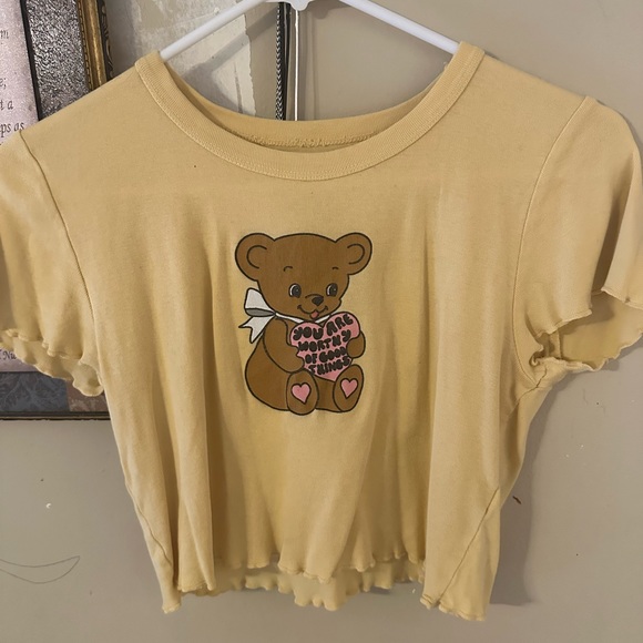 PacSun you deserve good things bear cop top. - Picture 1 of 4